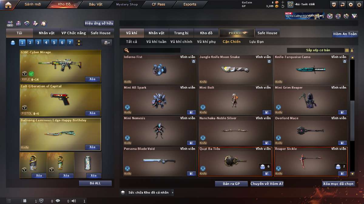 shop acc cf uy tin gia re